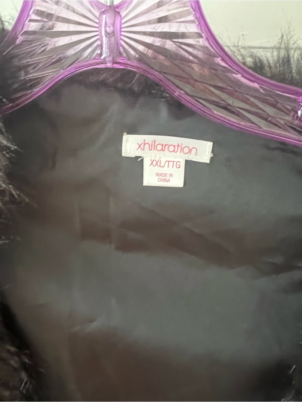 Xhilaration Black Faux Fur Coat